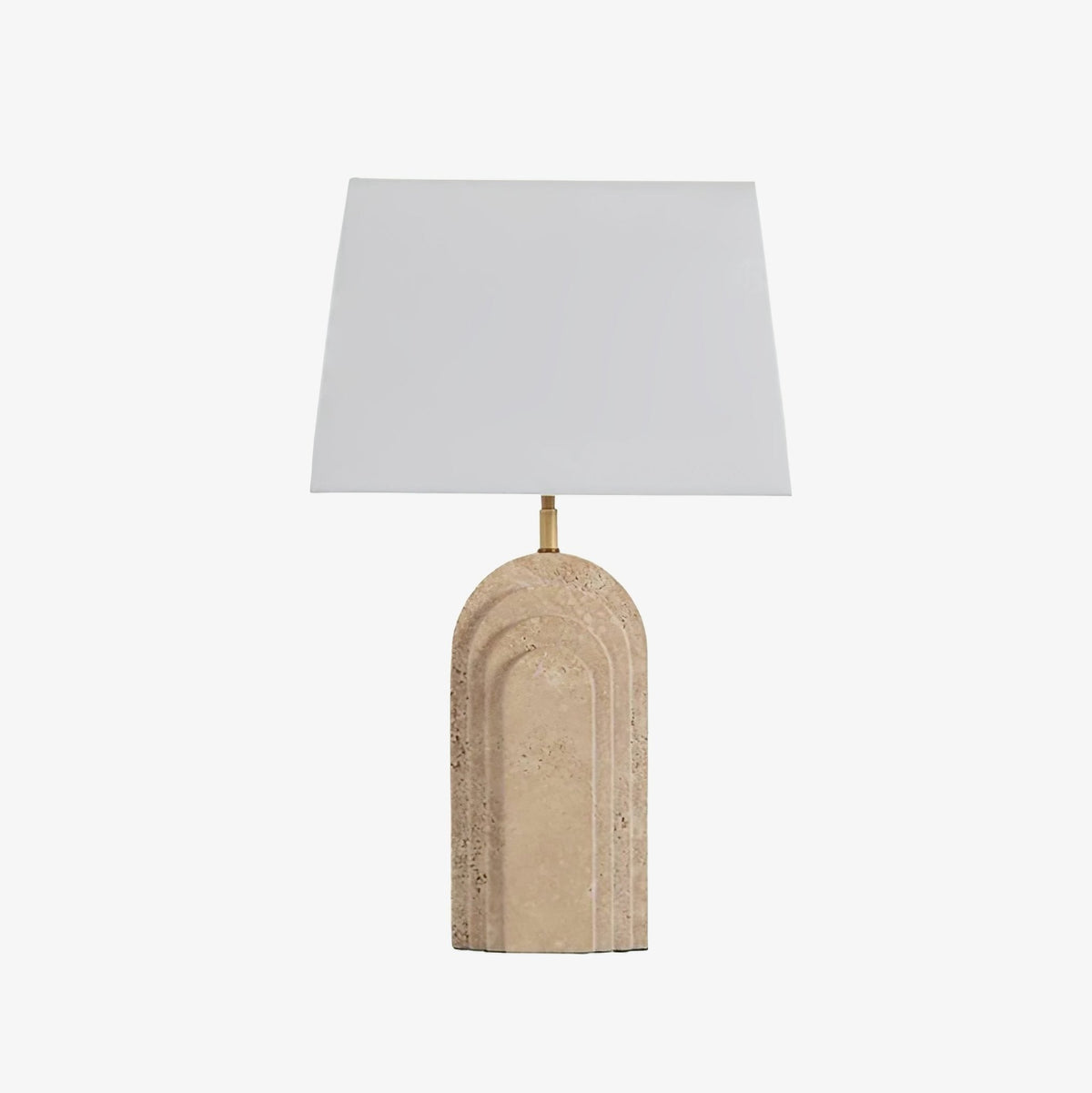 Seralira lámpara de mesa en travertino