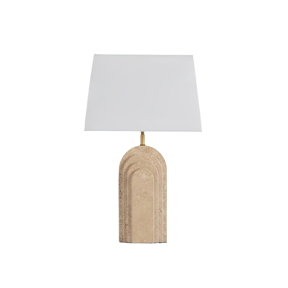 Seralira lámpara de mesa en travertino