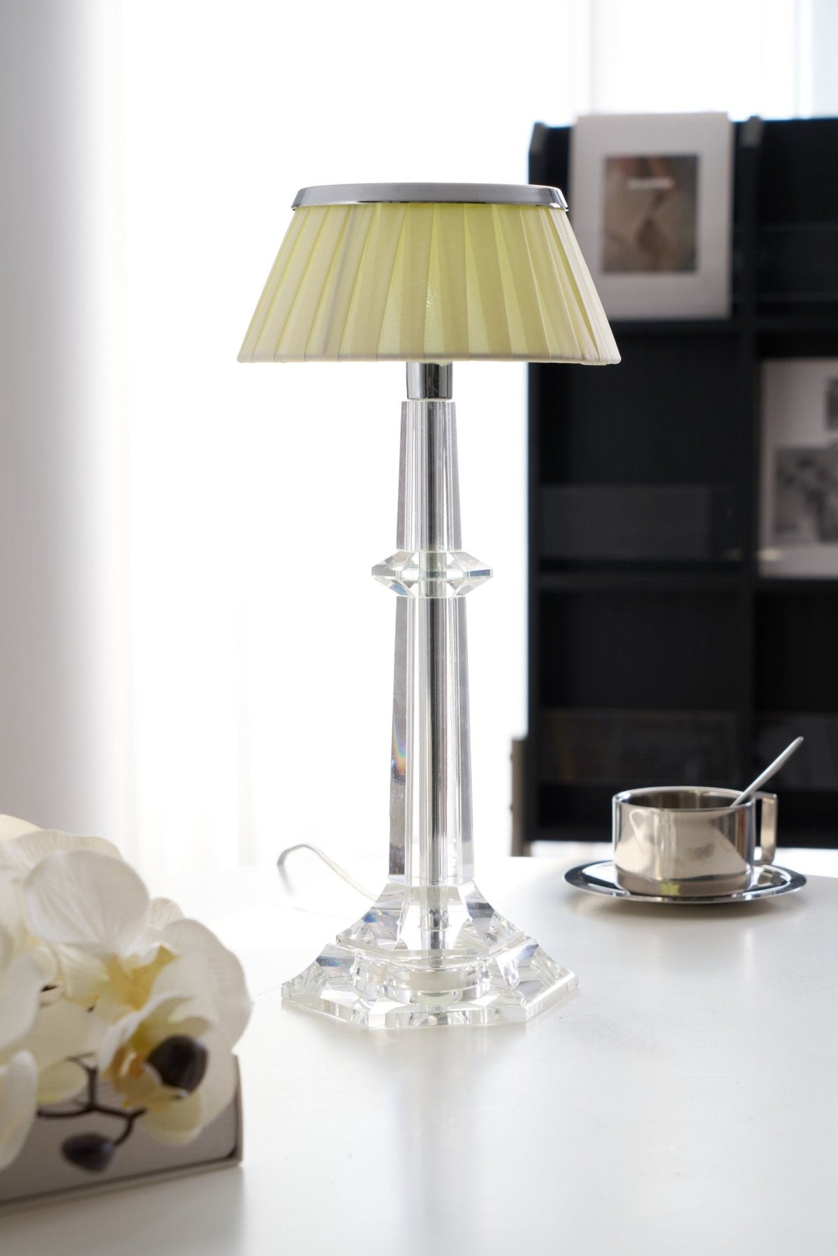 Haloza lámpara de mesa de lujo en tejido