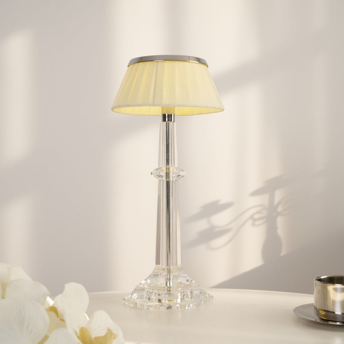 Haloza lámpara de mesa de lujo en tejido