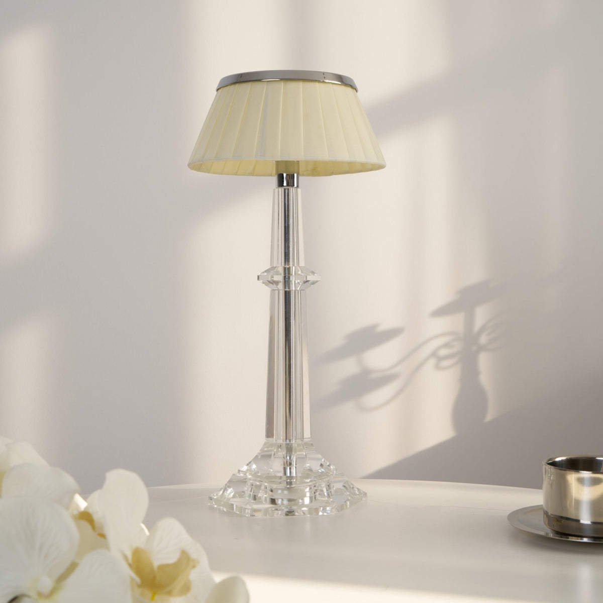 Haloza lámpara de mesa de lujo en tejido
