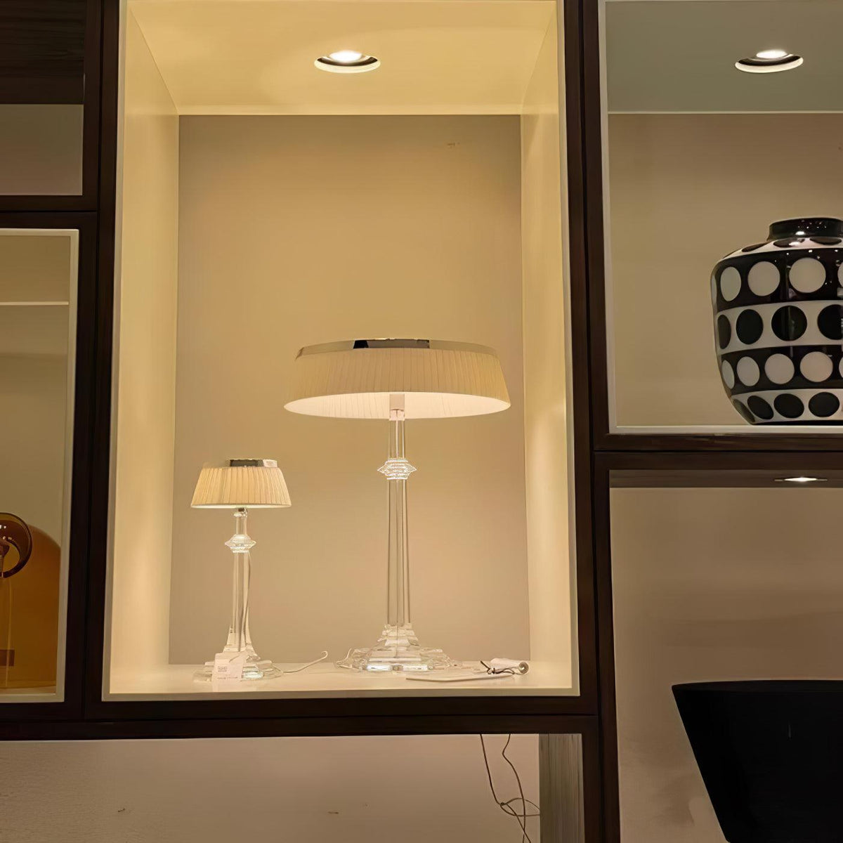 Haloza lámpara de mesa de lujo en tejido