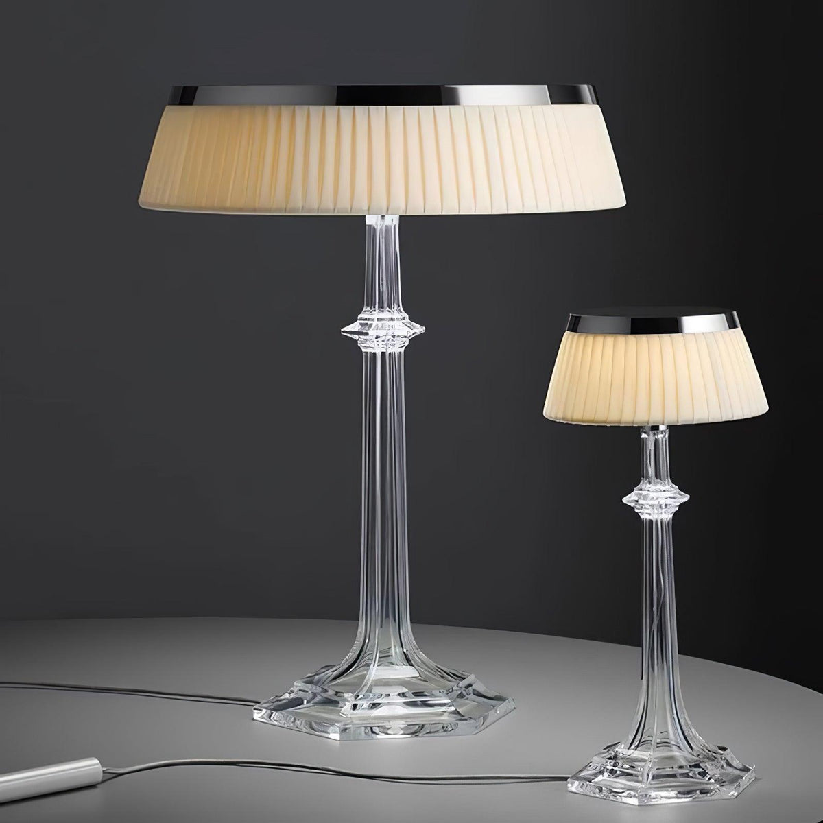 Haloza lámpara de mesa de lujo en tejido