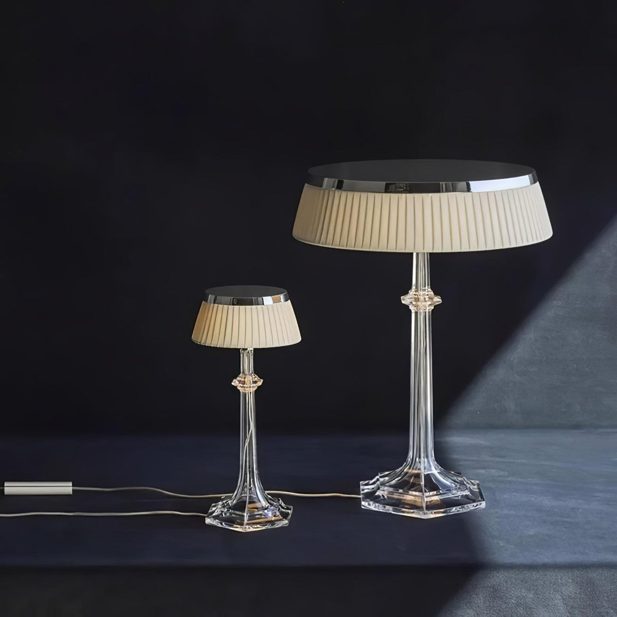 Haloza lámpara de mesa de lujo en tejido