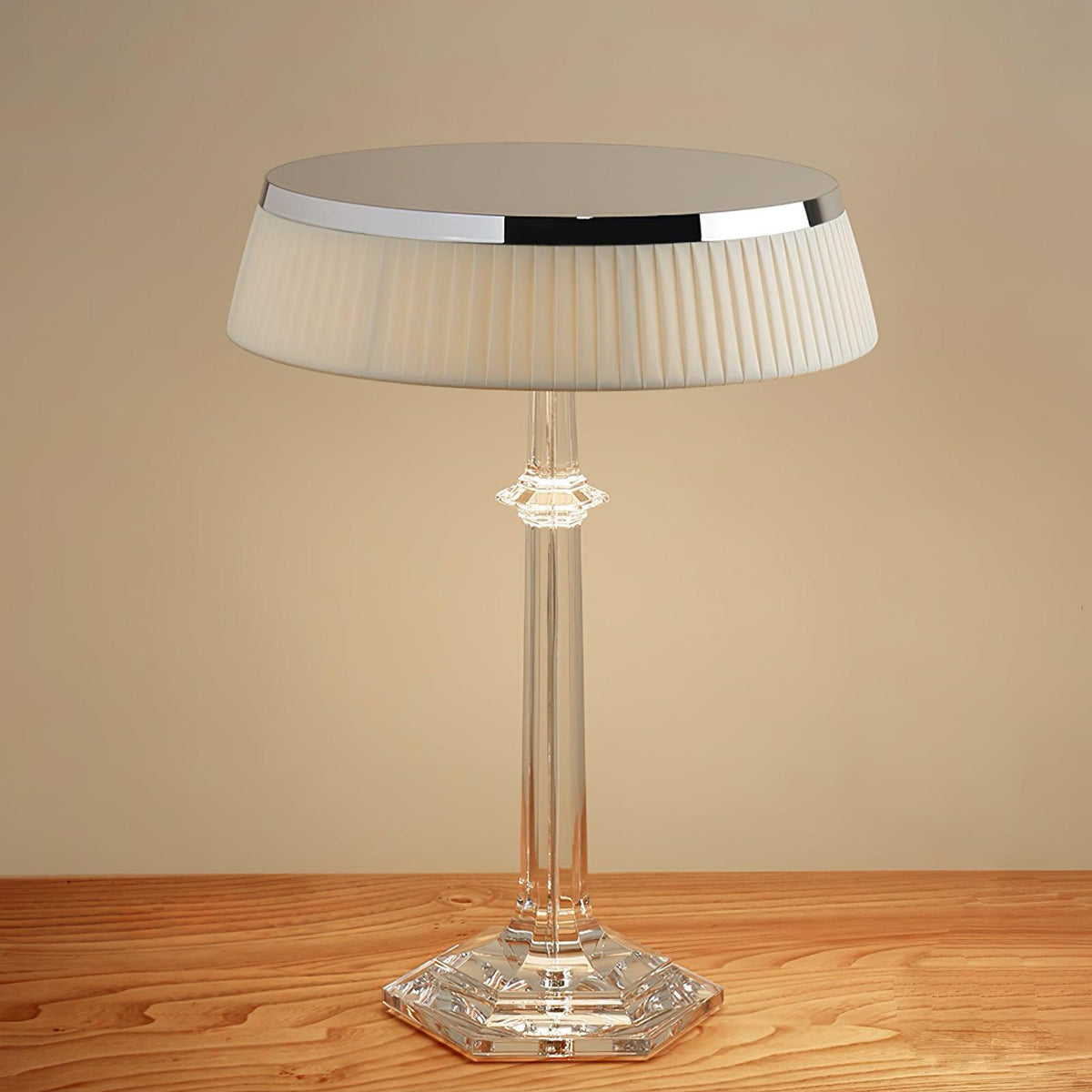 Haloza lámpara de mesa de lujo en tejido