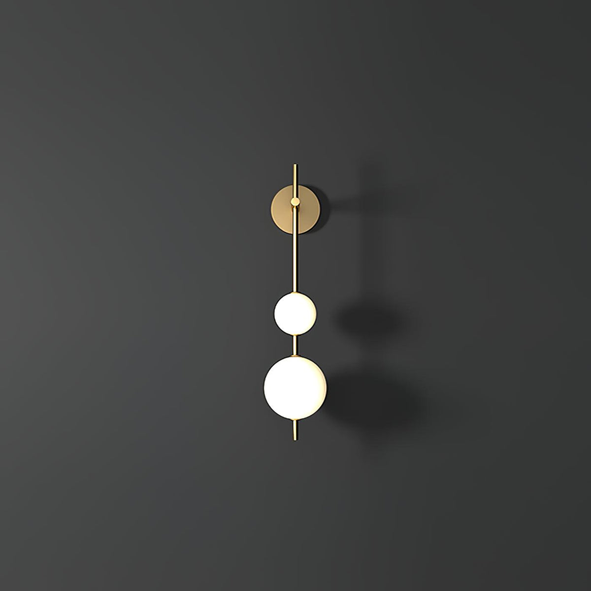 Ilraeia aplique de pared con globo vertical enchufable