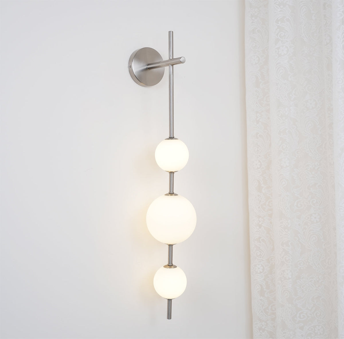 Ilraeia aplique de pared con globo vertical enchufable