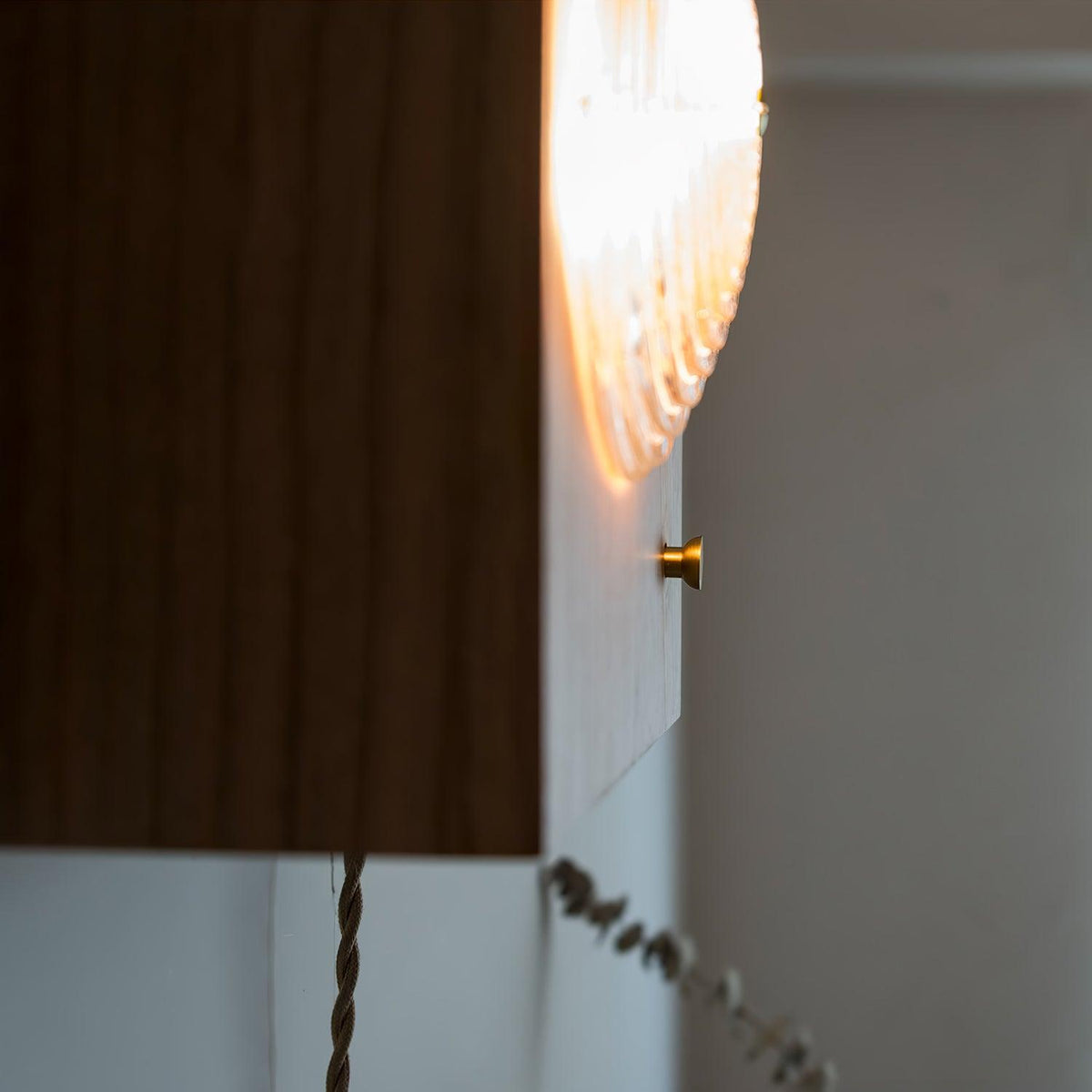 Echo aplique de pared de vidrio