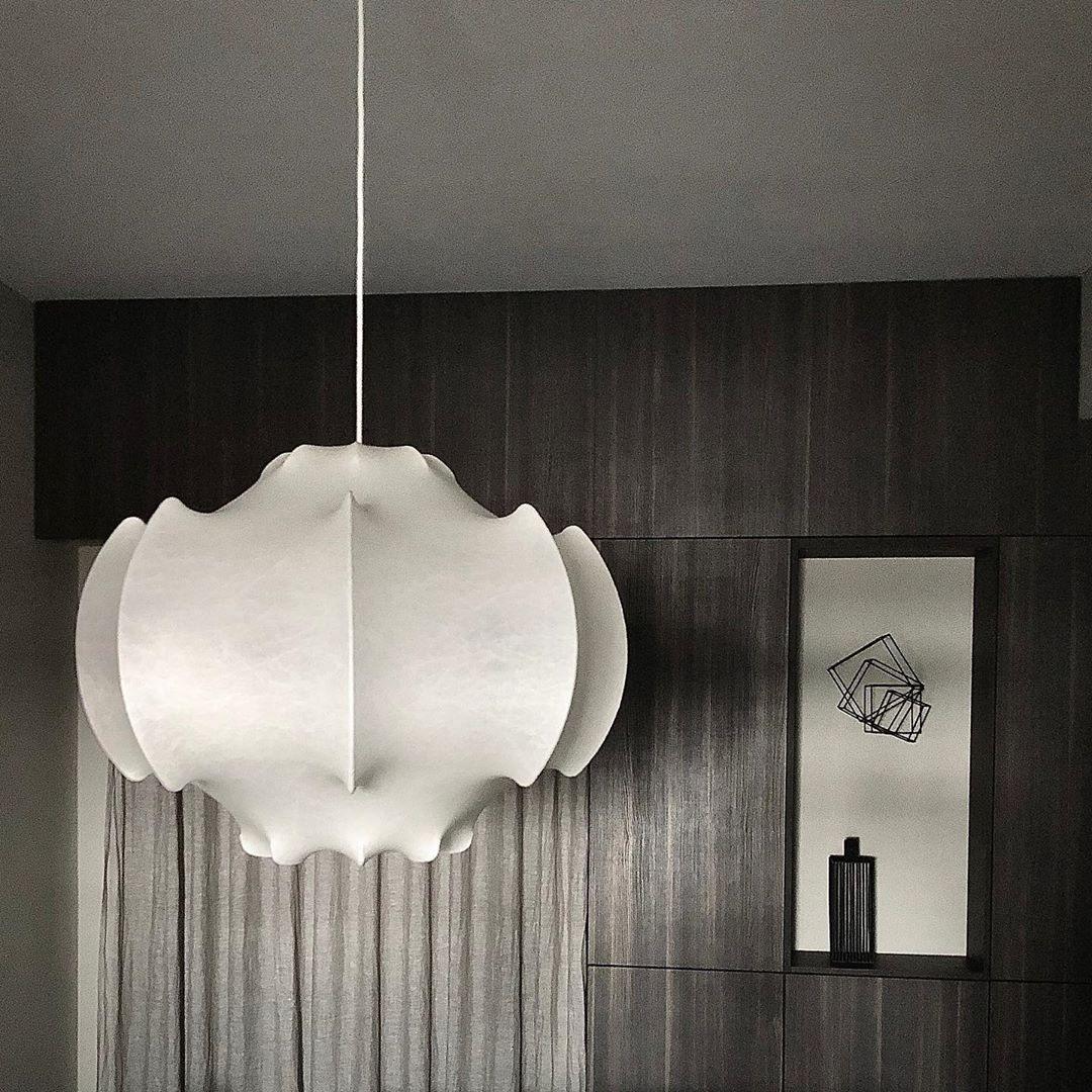 Lotus lámpara colgante minimalista de seda