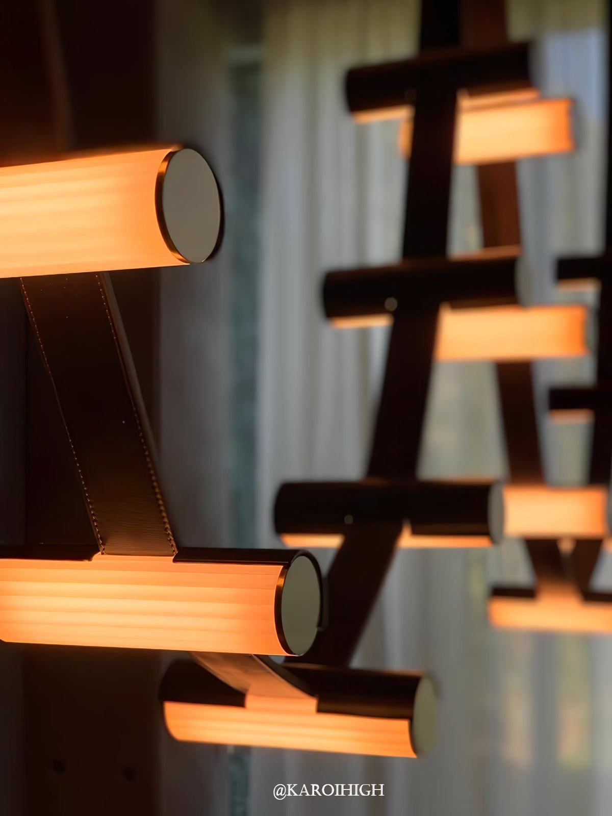 Flexura lámpara colgante modular con carril ajustable