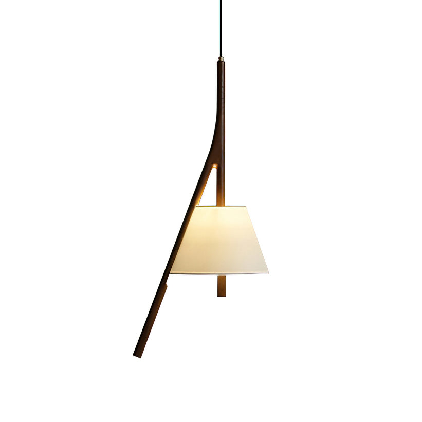 Zovenarae lámpara colgante triangular de madera