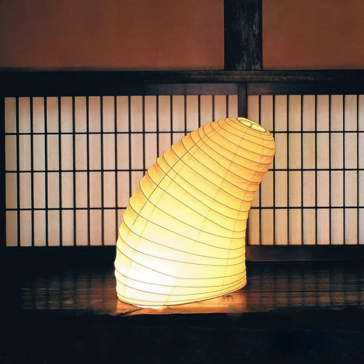 Tranquilux lámpara de mesa de papel inspirada en Japón