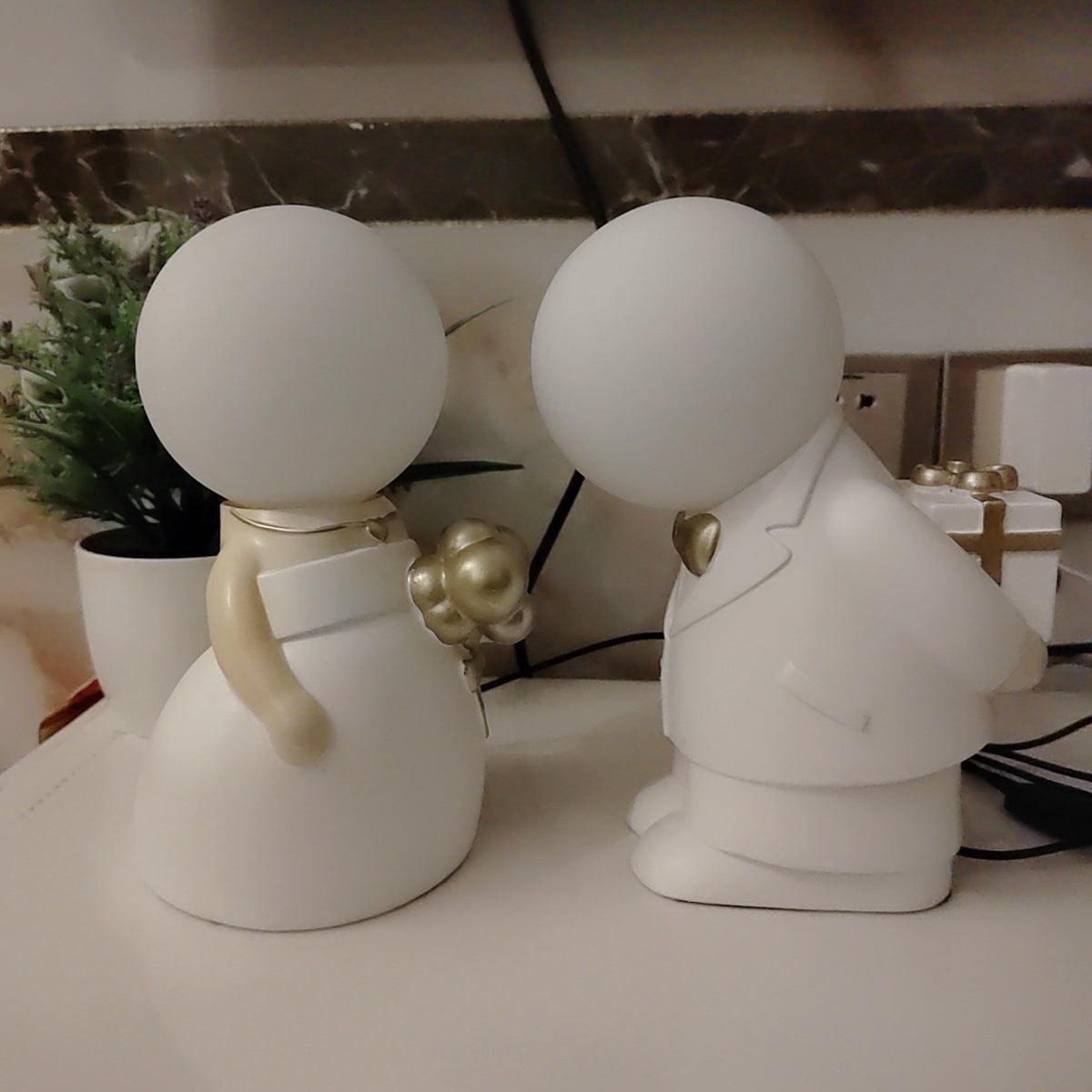 Eternal lámpara de mesa en cerámica y blanca