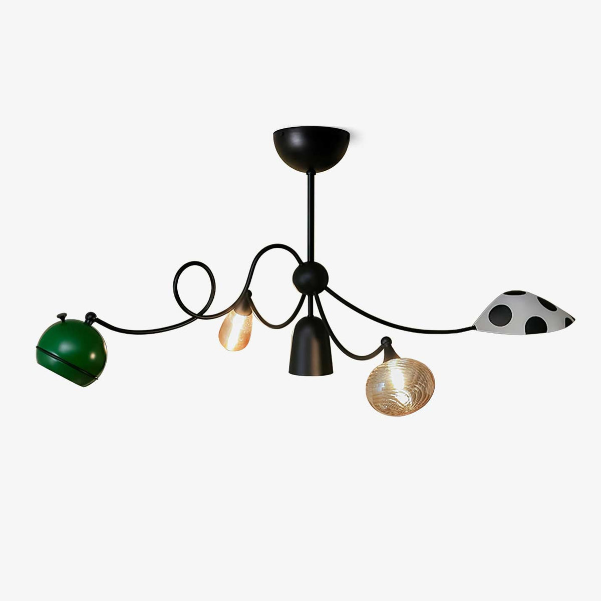 PlayfulGlass lámpara colgante con módulos de vidrio