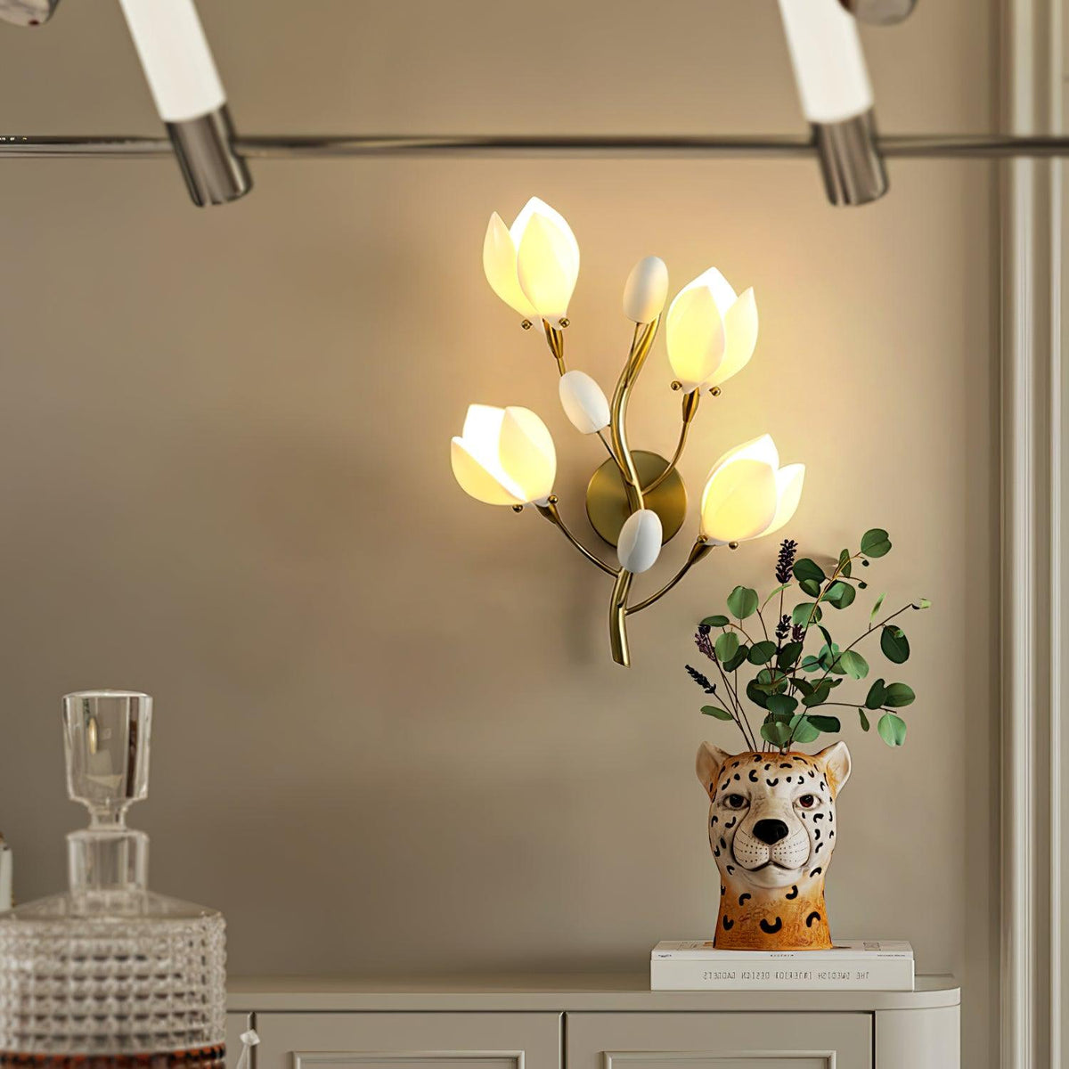 Dirixa aplique de pared Magnolia Elegancia en cerámica