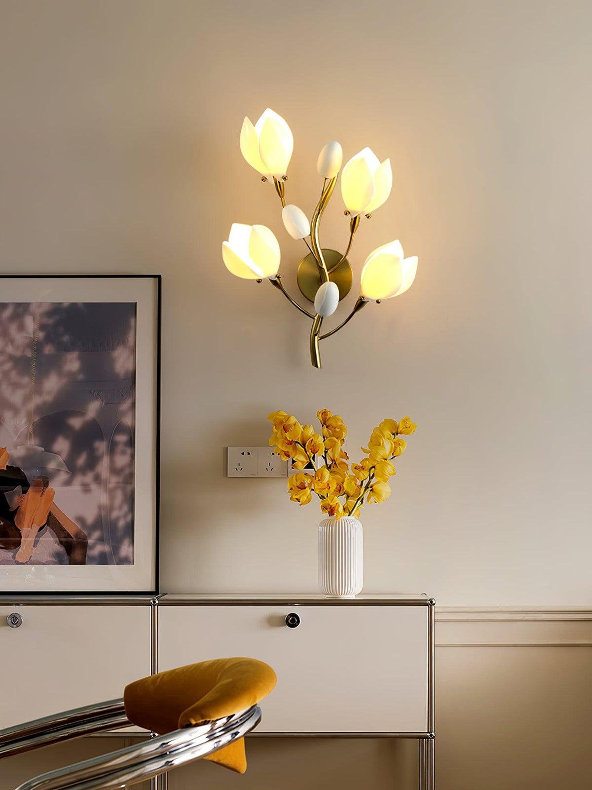 Dirixa aplique de pared Magnolia Elegancia en cerámica