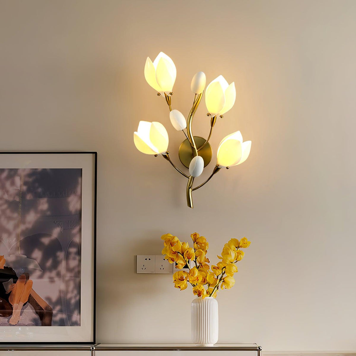 Dirixa aplique de pared Magnolia Elegancia en cerámica