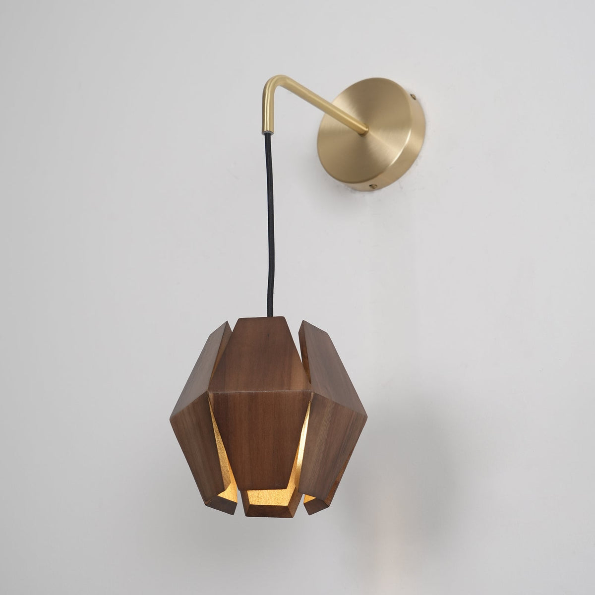 Aplique de pared Geométrico de madera minimalista nórdico