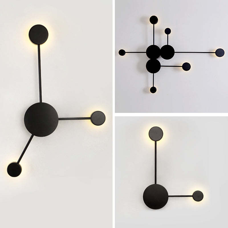 Arisha Moderno Multiple Metal Aplique de Pared Negro