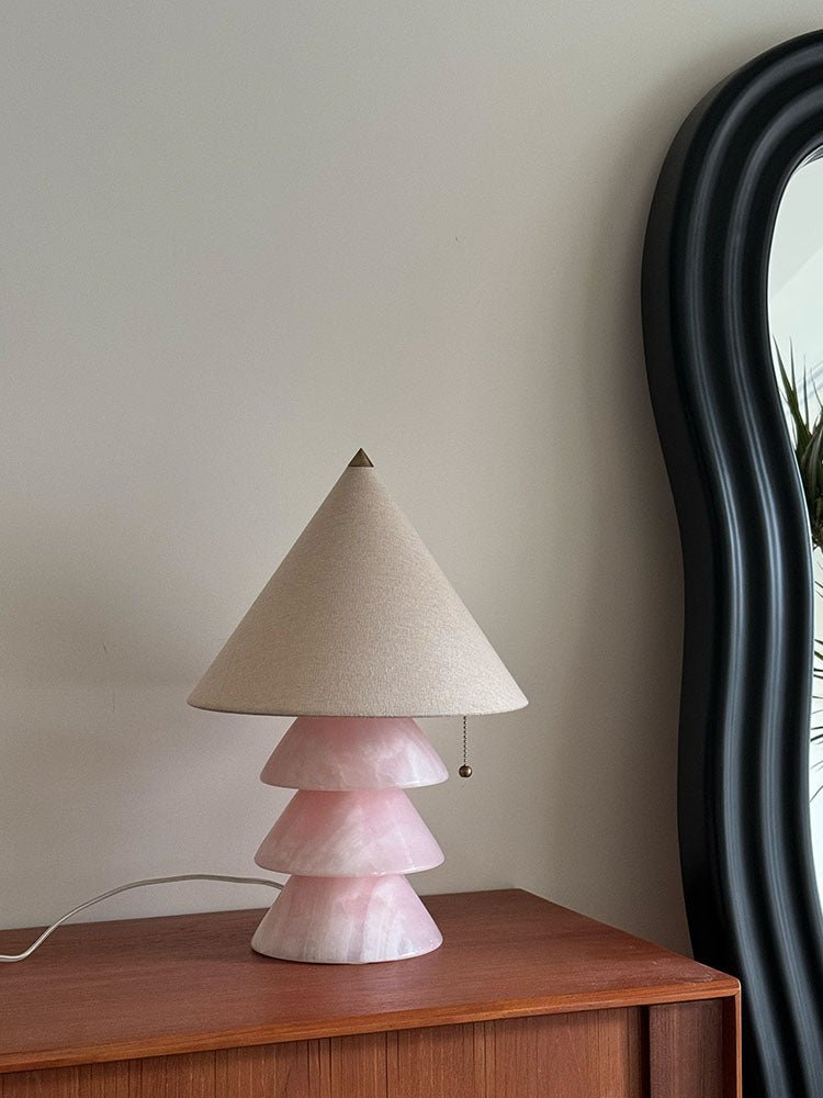 Pyramid lámpara de mesa de mármol