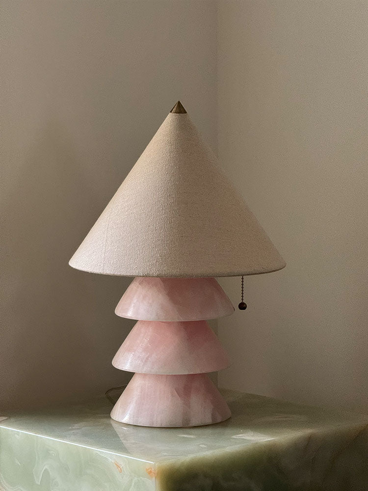Pyramid lámpara de mesa de mármol
