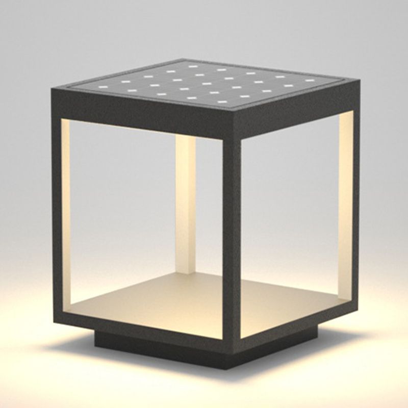 Ray Moderno Lámpara Exterior Rectangular Metal Patio
