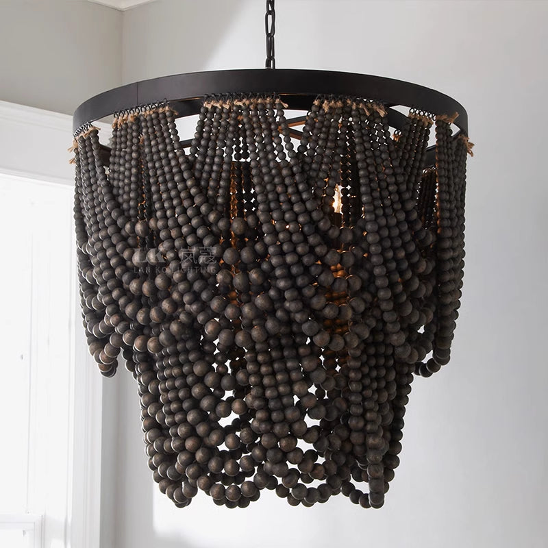 Silva Boho LED Madera/Metal Lámparas Colgantes