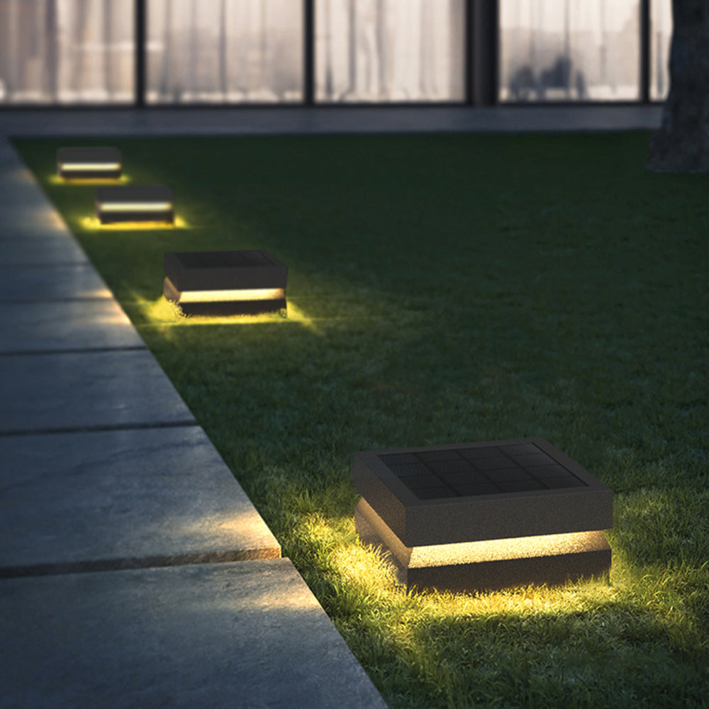 Ray Diseño Lámpara Exterior Cubo Metal Patio Jardín