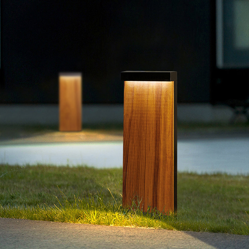 Ray Moderno Rectangular Cuadrado Metal Lámpara Exterior