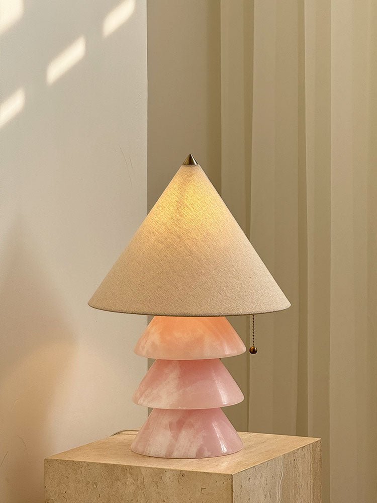 Pyramid lámpara de mesa de mármol