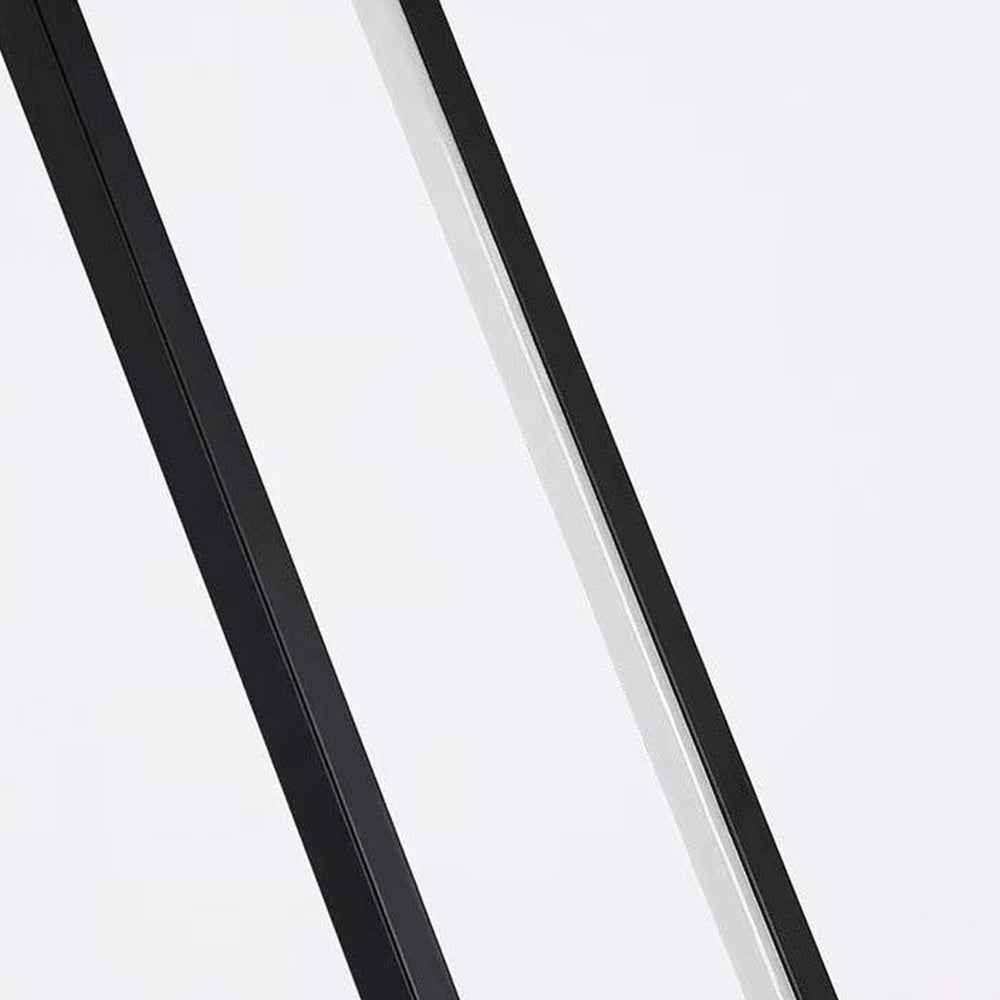 Mira Moderna Minimalista Lineal Metal Lámpara de Pie Negra