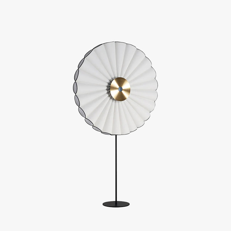 Mira Moderna Geométrica Metal LED Lámpara de Pie Blanco/Azul