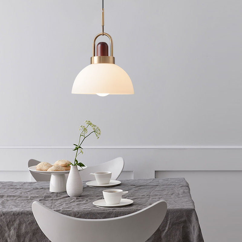 Valentina Moderno LED Lámpara Colgante Metal Madera Vidrio Dormitorio Comedor