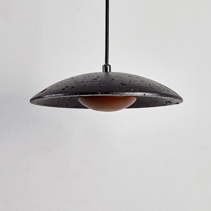 Noreeria lámpara colgante en travertino negro