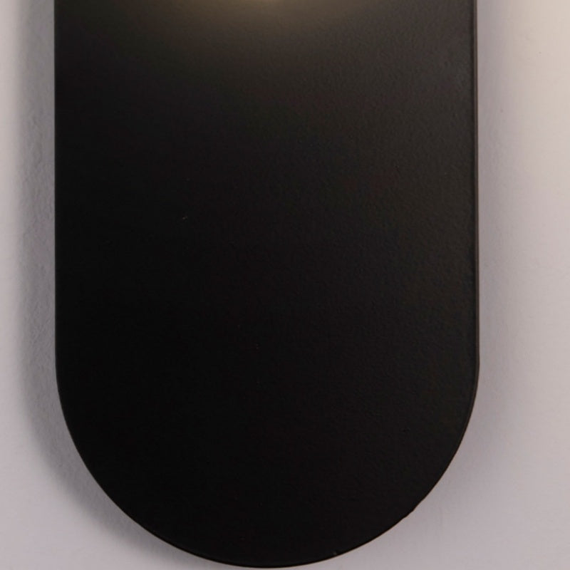 Valentina Moderno LED Apliques Negro/Oro Vidrio Dormitorio/Salón/Pasillo