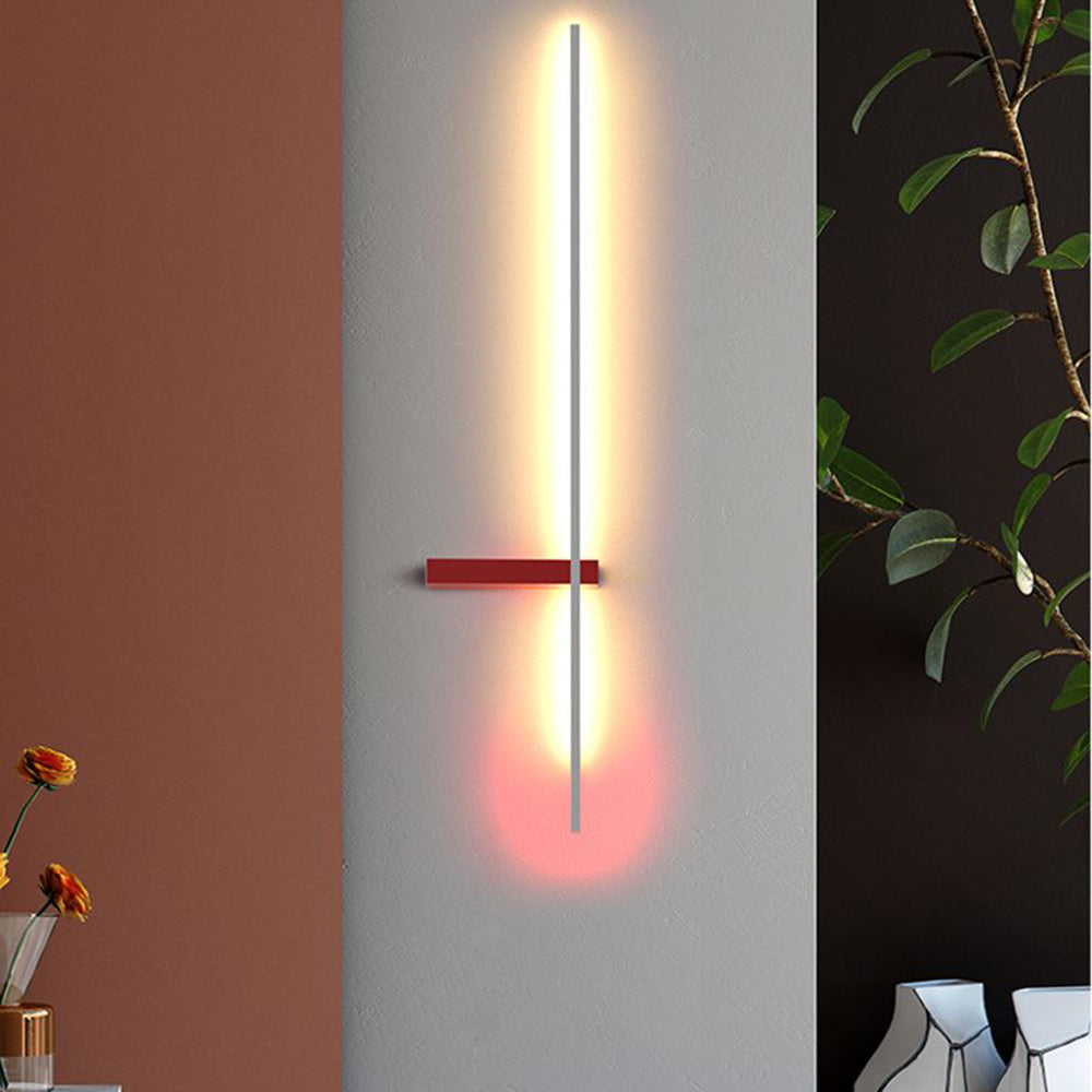 Arisha Diseño Lineal Metal/Acrílico Aplique de Pared Multicolor