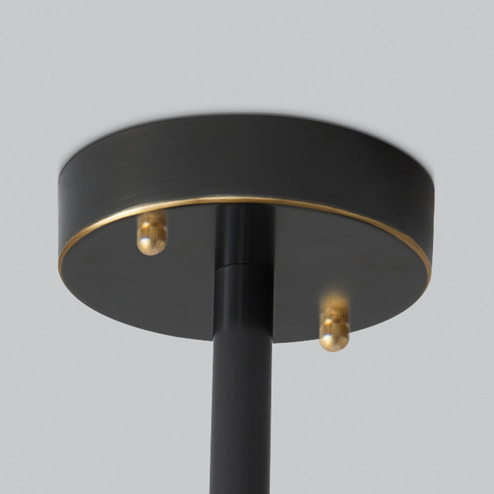 Arisha Minimalista Metal/Vidrio Lámpara Colgante Negra/Oro