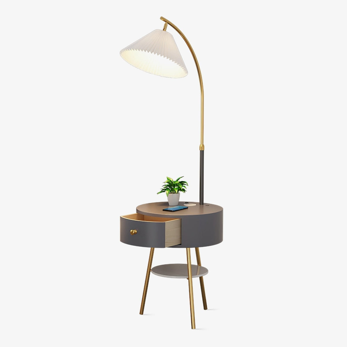 Arcora plisada Arc Floor Light
