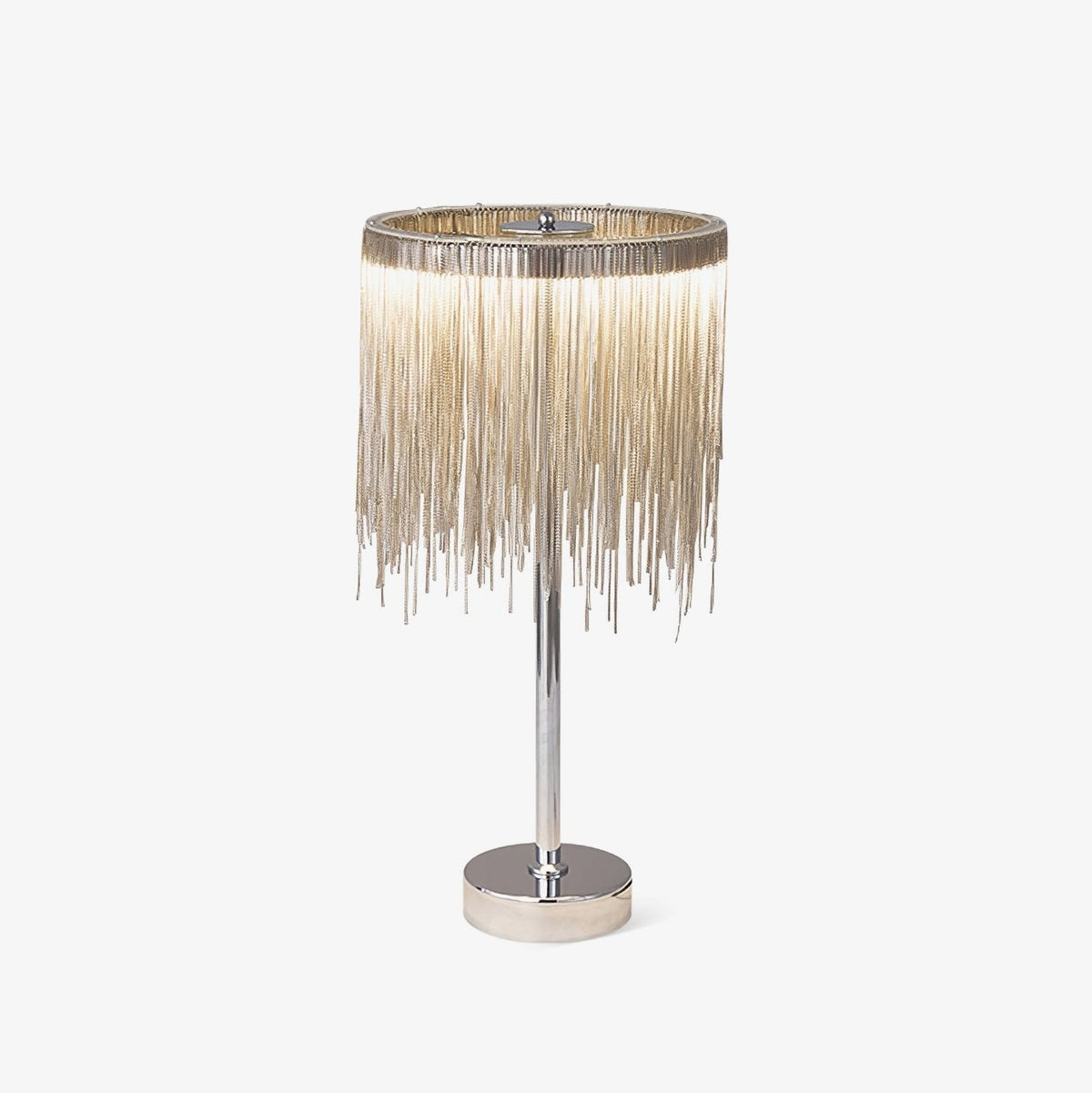 Cascade Cadena Tassel lámpara de mesa
