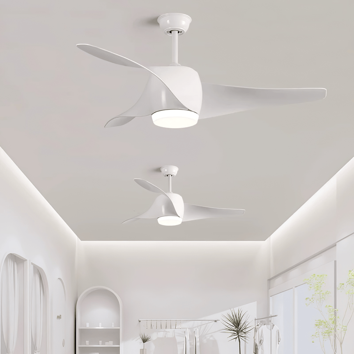 Umber ventilador de techo con luz