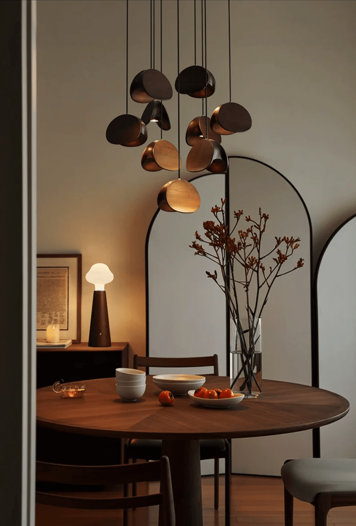 Tavro lámpara colgante minimalista de madera