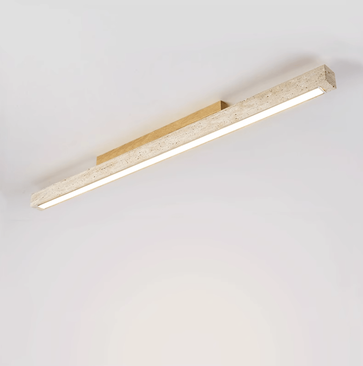 Orvenarae Luz Techo Lineal Minimalista Travertino