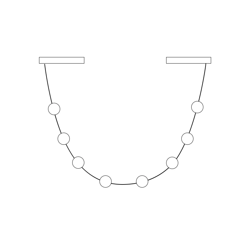 Flexura lámpara colgante modular con carril ajustable