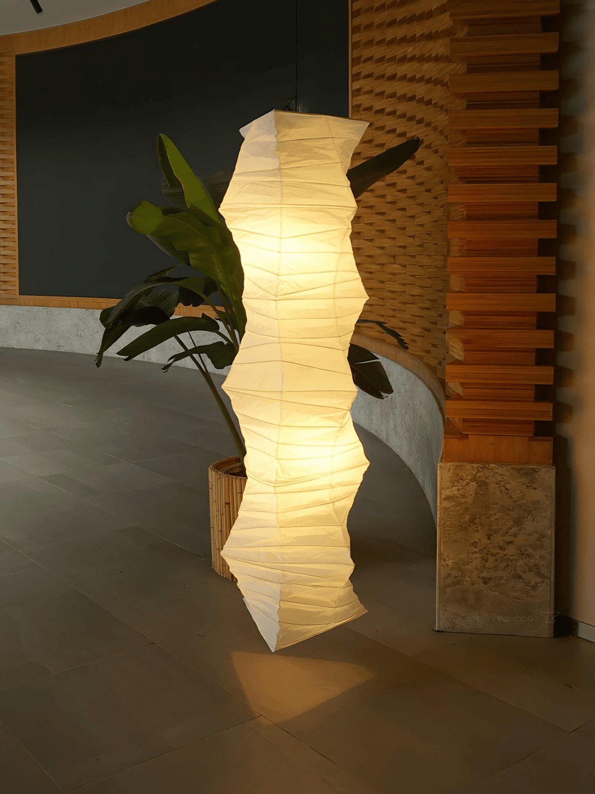 Piaeenne lámpara colgante moderna de papel