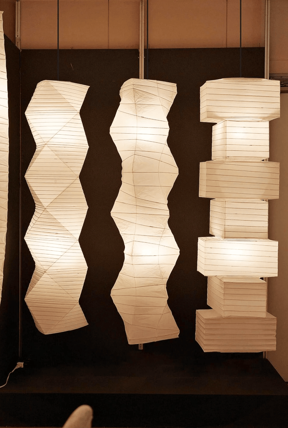 Piaeenne lámpara colgante moderna de papel