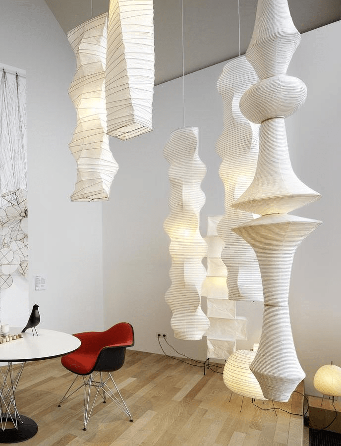 Piaeenne lámpara colgante moderna de papel