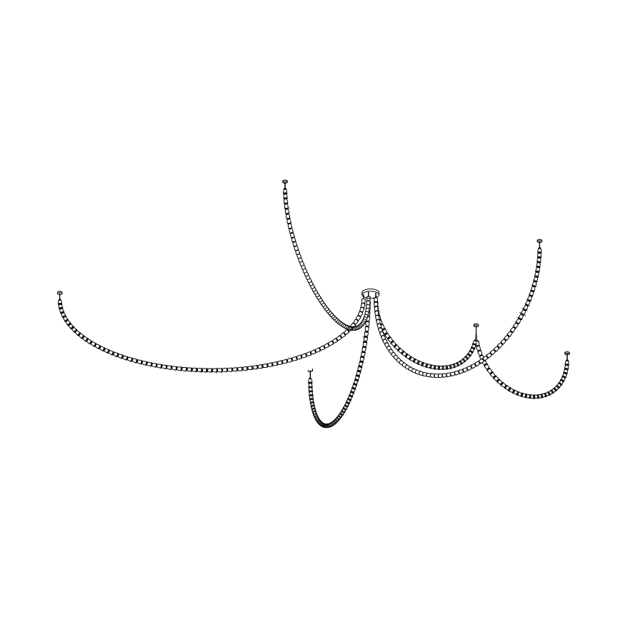Nexus lámpara de araña dorada con cristal - 元字段测试