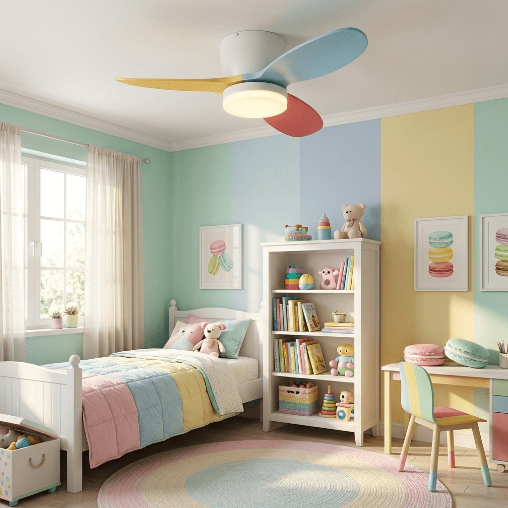 Piko ventilador de techo con luz pétalo