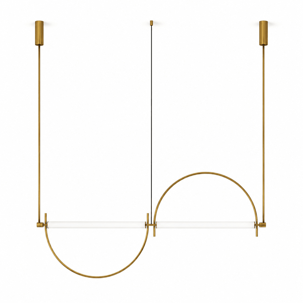 Arched lámpara de araña lineal con LED