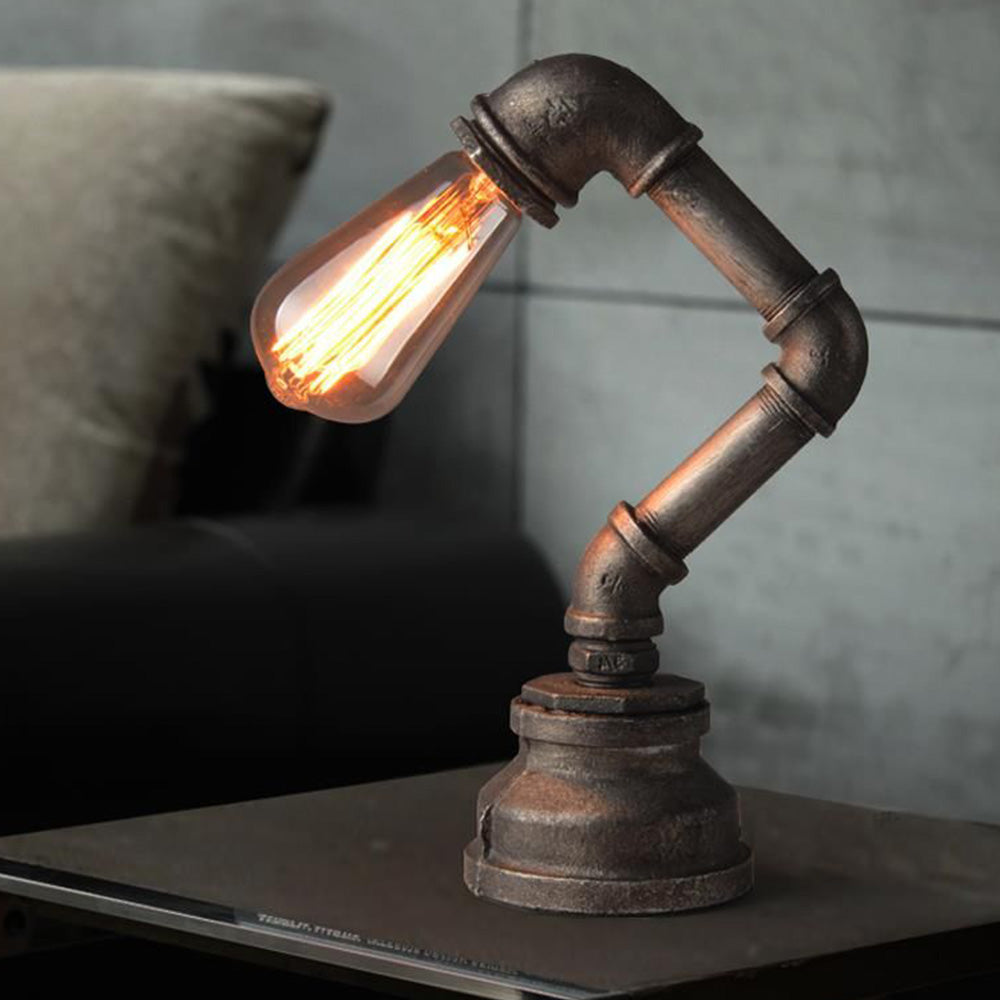Silva Vintage Industrial Metal Lámpara de Mesa
